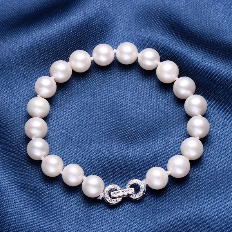 100% Natural Near Round Pearl Bracelet