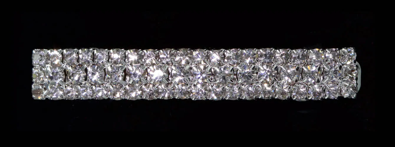 #12705 - 3 Row Rectangle Barrette