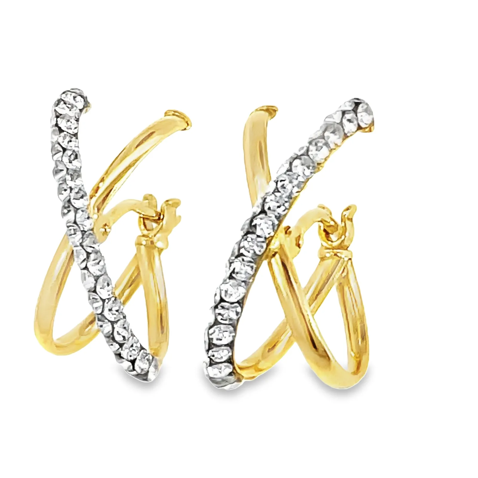 14K X Wrap Studs