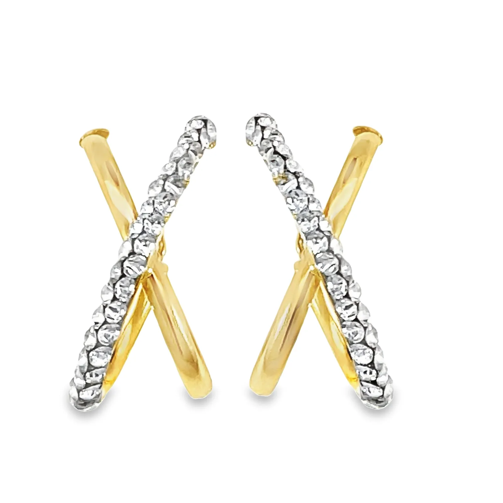 14K X Wrap Studs