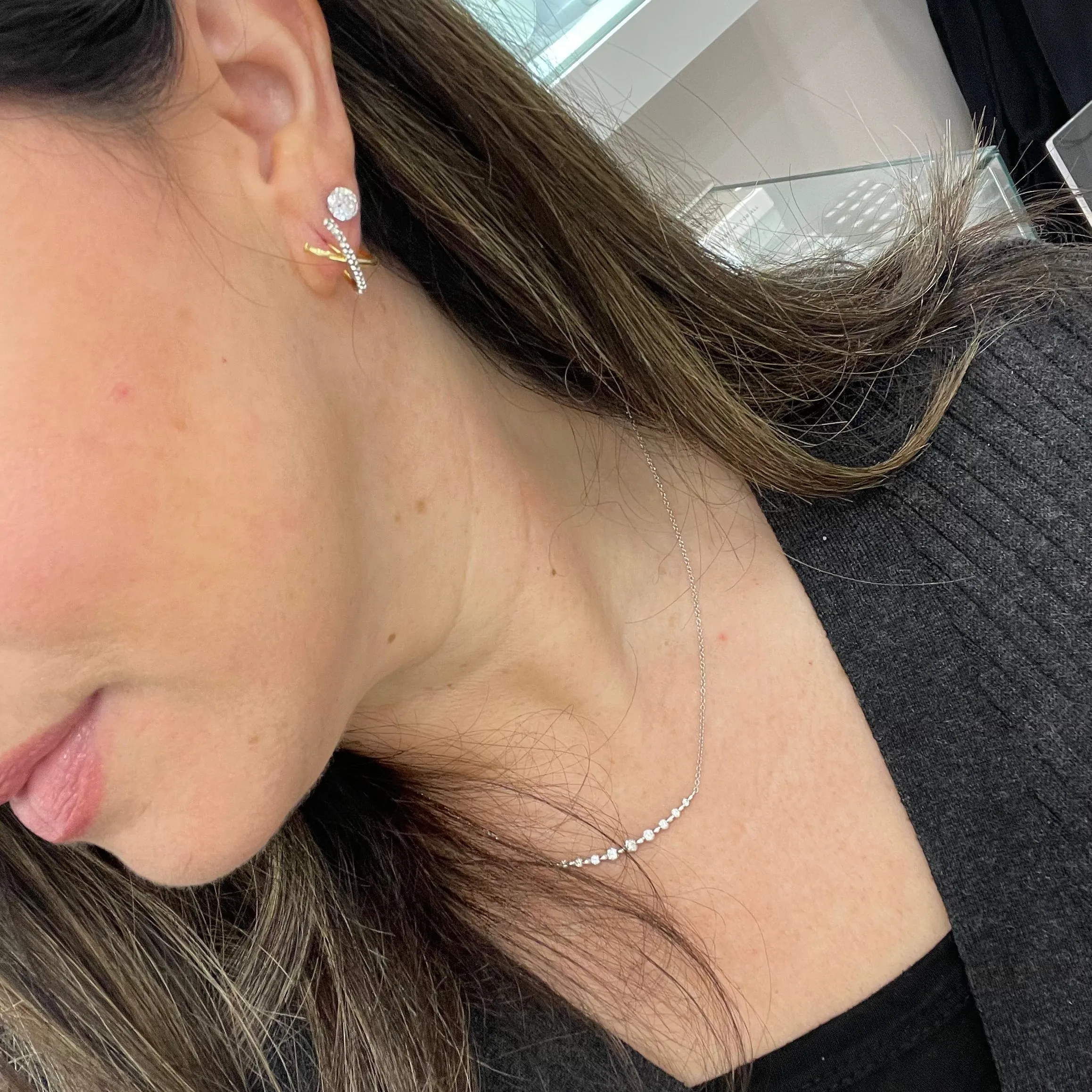 14K X Wrap Studs