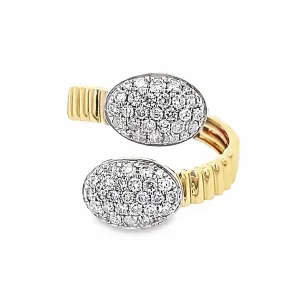 14K Yellow Gold Oval Wrap Ring