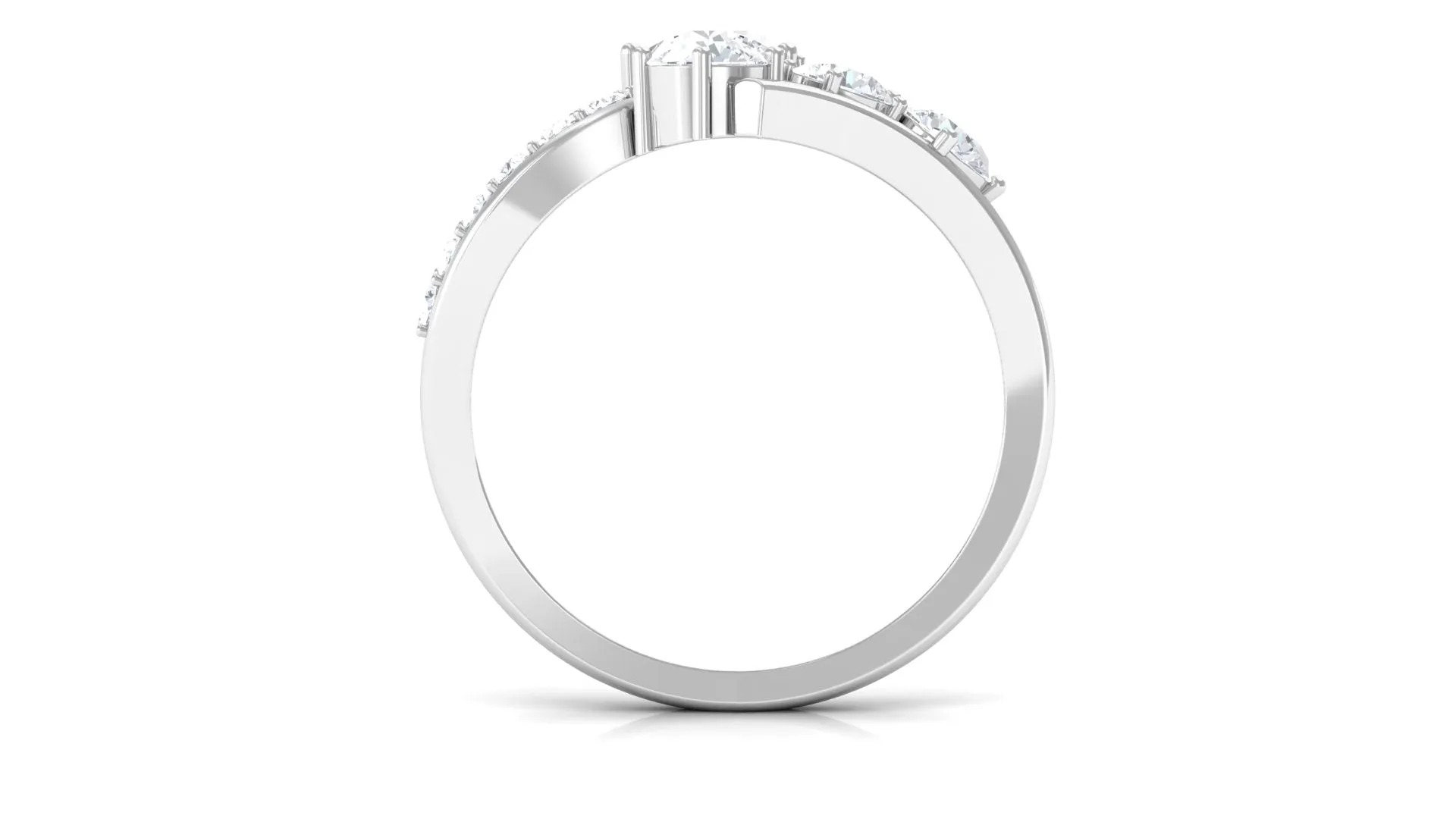 2 CT Round Moissanite Cocktail Engagement Ring