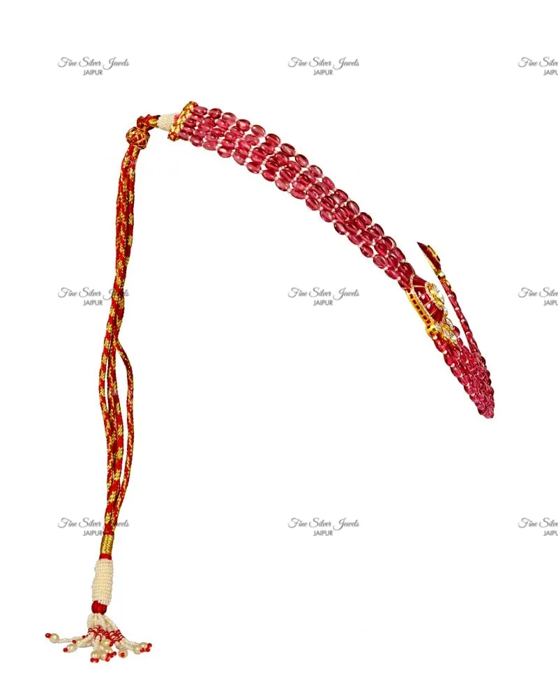 925 Silver MENS RUBY BLISSFUL NECKLACE