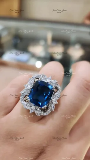 92.5 Silver Veronica Cocktail Ring