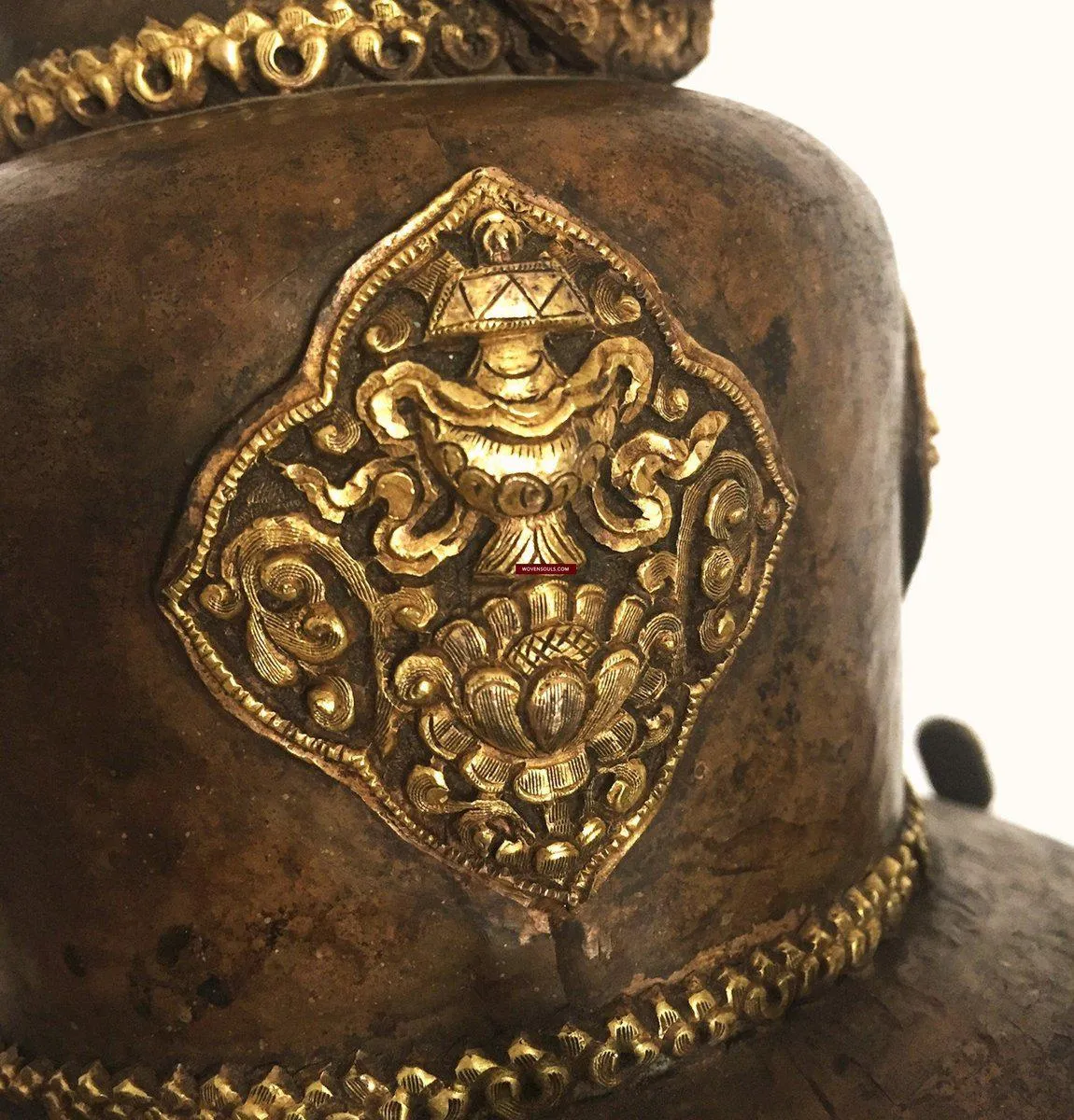 985 SOLD Antique Buddhist Tantric Priest Ceremonial Diadem Crown
