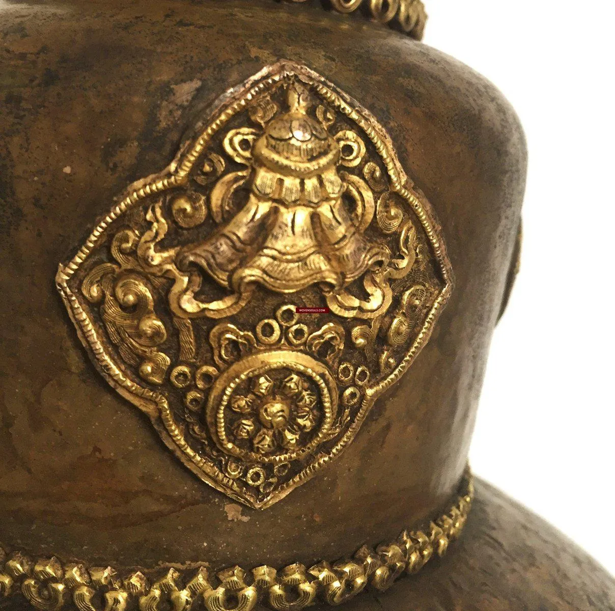 985 SOLD Antique Buddhist Tantric Priest Ceremonial Diadem Crown