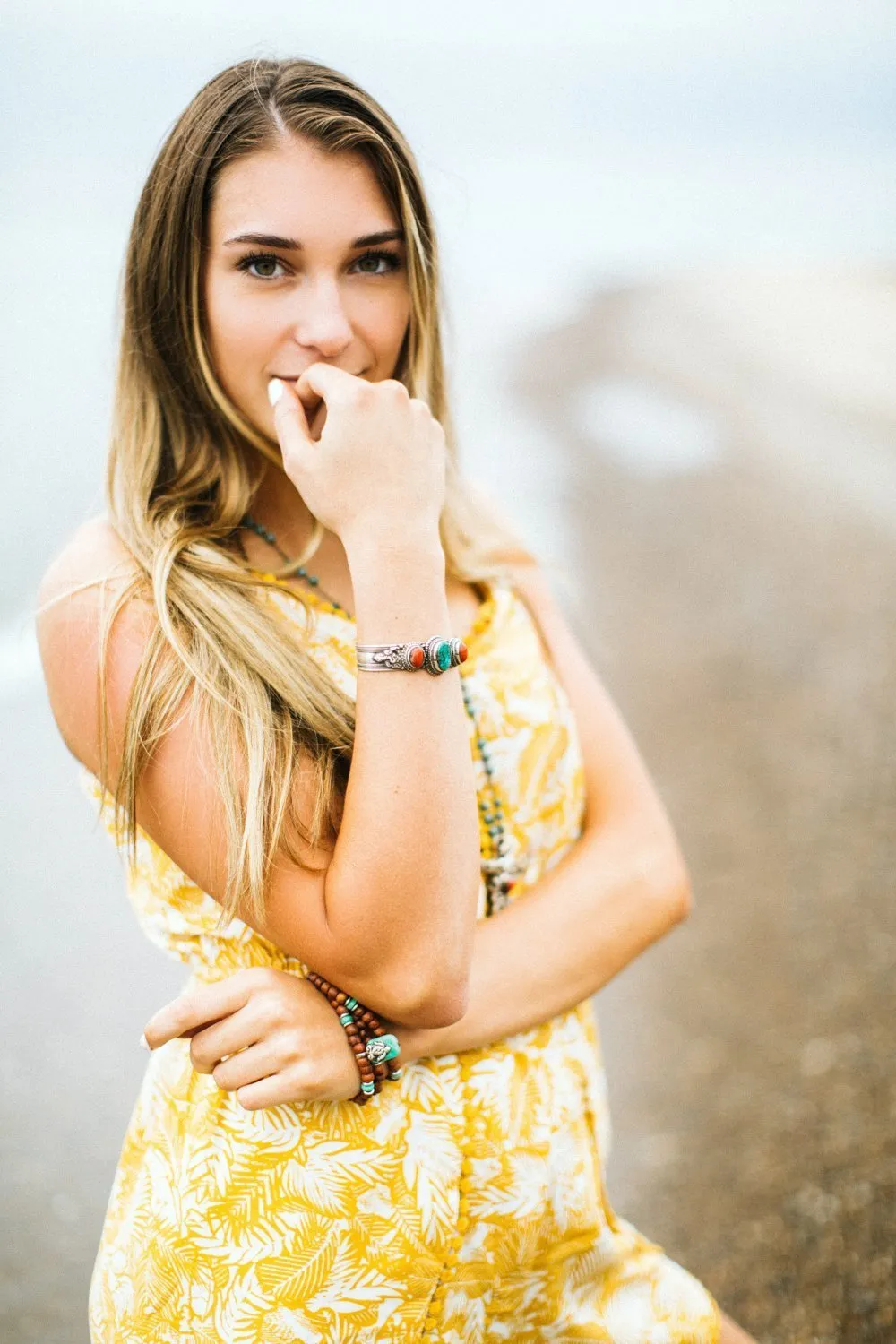 Antique Turquoise Positivity Bracelet