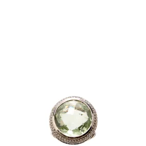 Cerise Cocktail Ring Size 5.5 925/Prasiolite