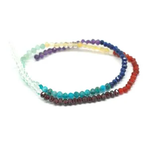 Chakra 4mm Faceted Lantern- 15-16 Inch