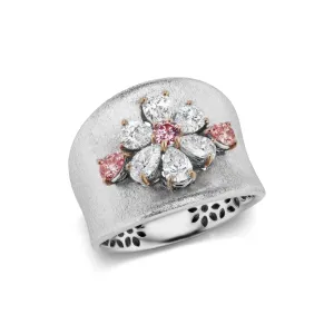 Floral Diamond Band
