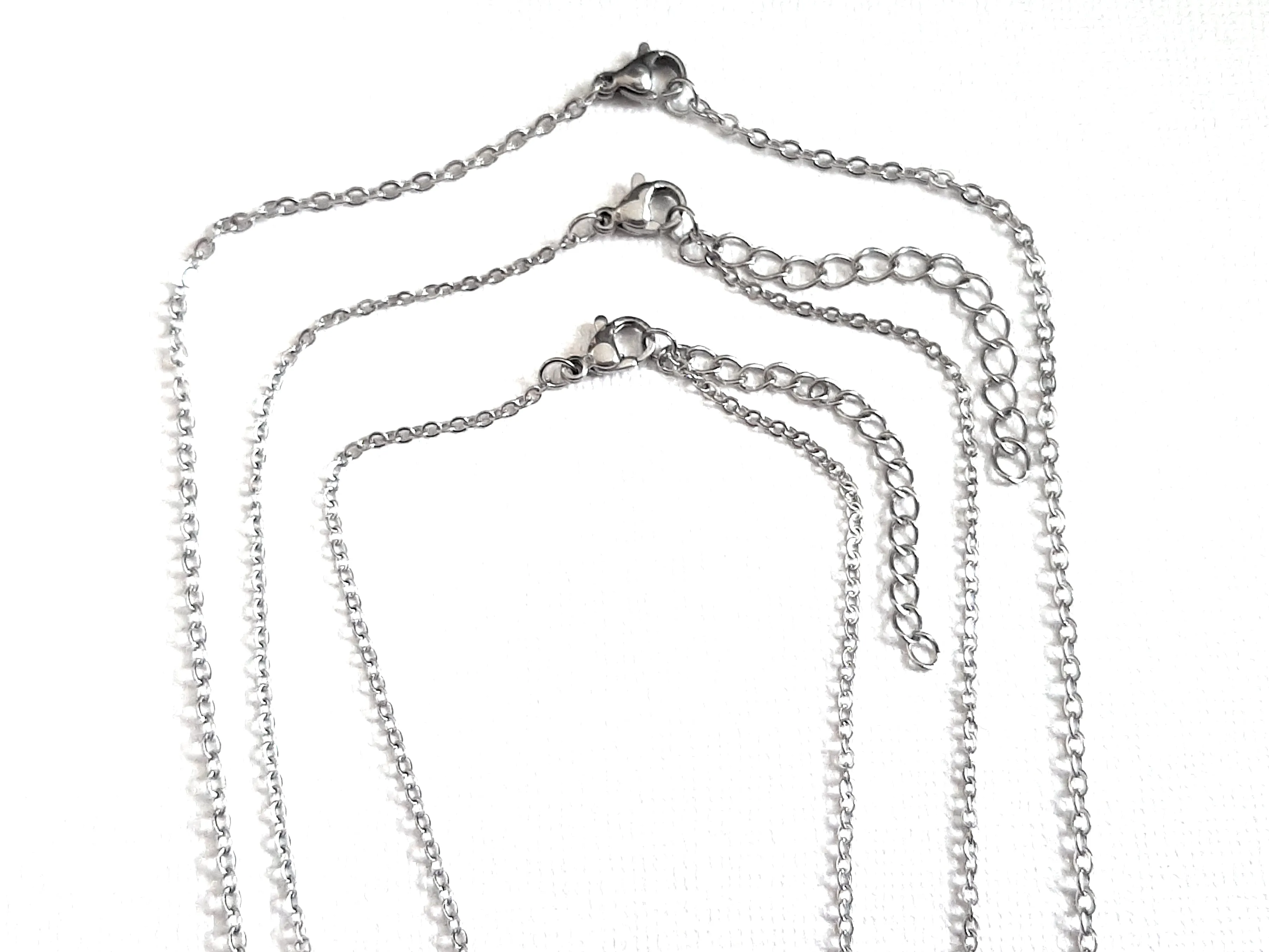 Gemstone Crystal & Charm Layered Necklace Set - Ruby in Zoisite
