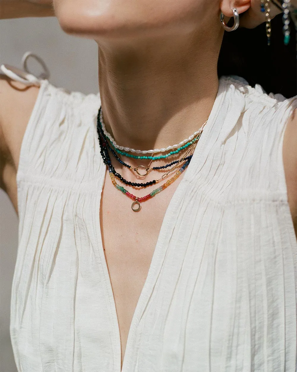 Hydra Multi Gemstone Beaded Necklace