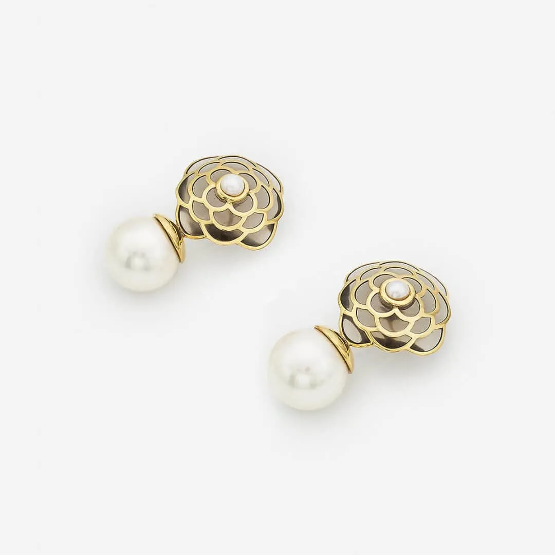 Infinite Petals  Resin Libra Earring