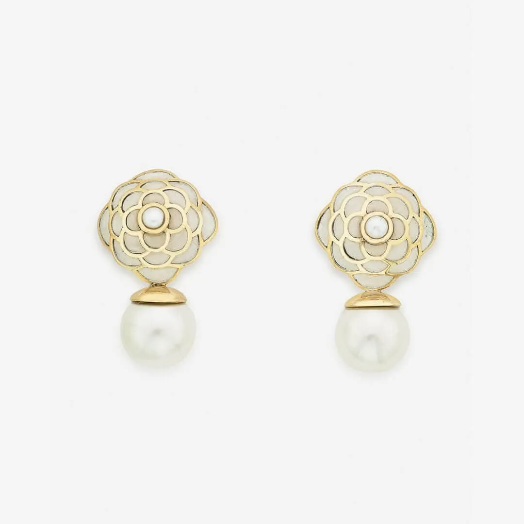 Infinite Petals  Resin Libra Earring