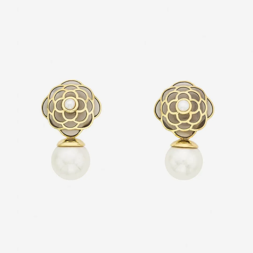 Infinite Petals  Resin Libra Earring