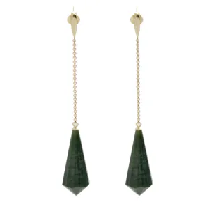 Jade Pendant Earrings