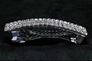 KBG 3 Row Crystal Barrette SS065
