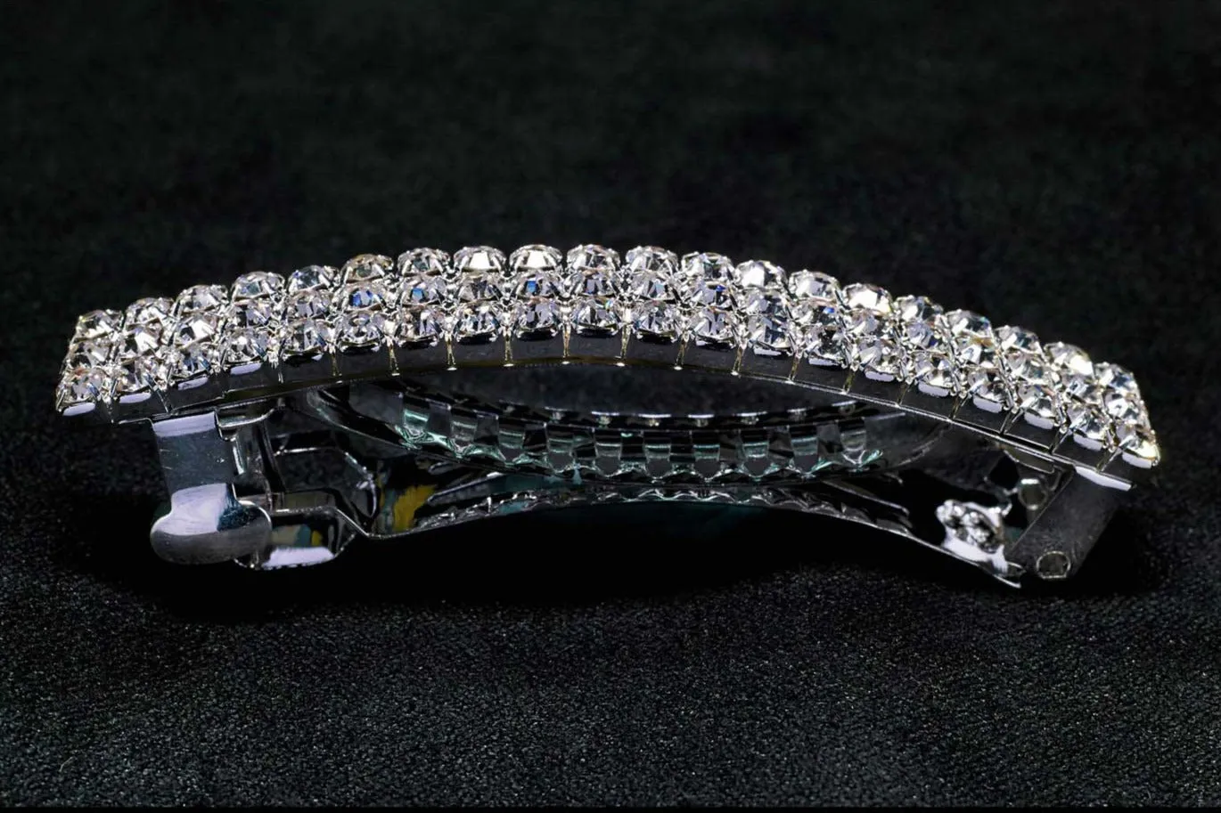 KBG 3 Row Crystal Barrette SS065
