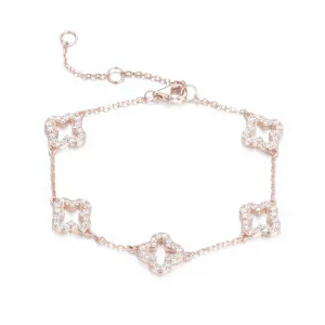 KLARA FIVE CLOVER ROSE GOLD BRACELET