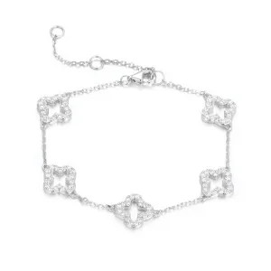 KLARA FIVE CLOVER SILVER BRACELET