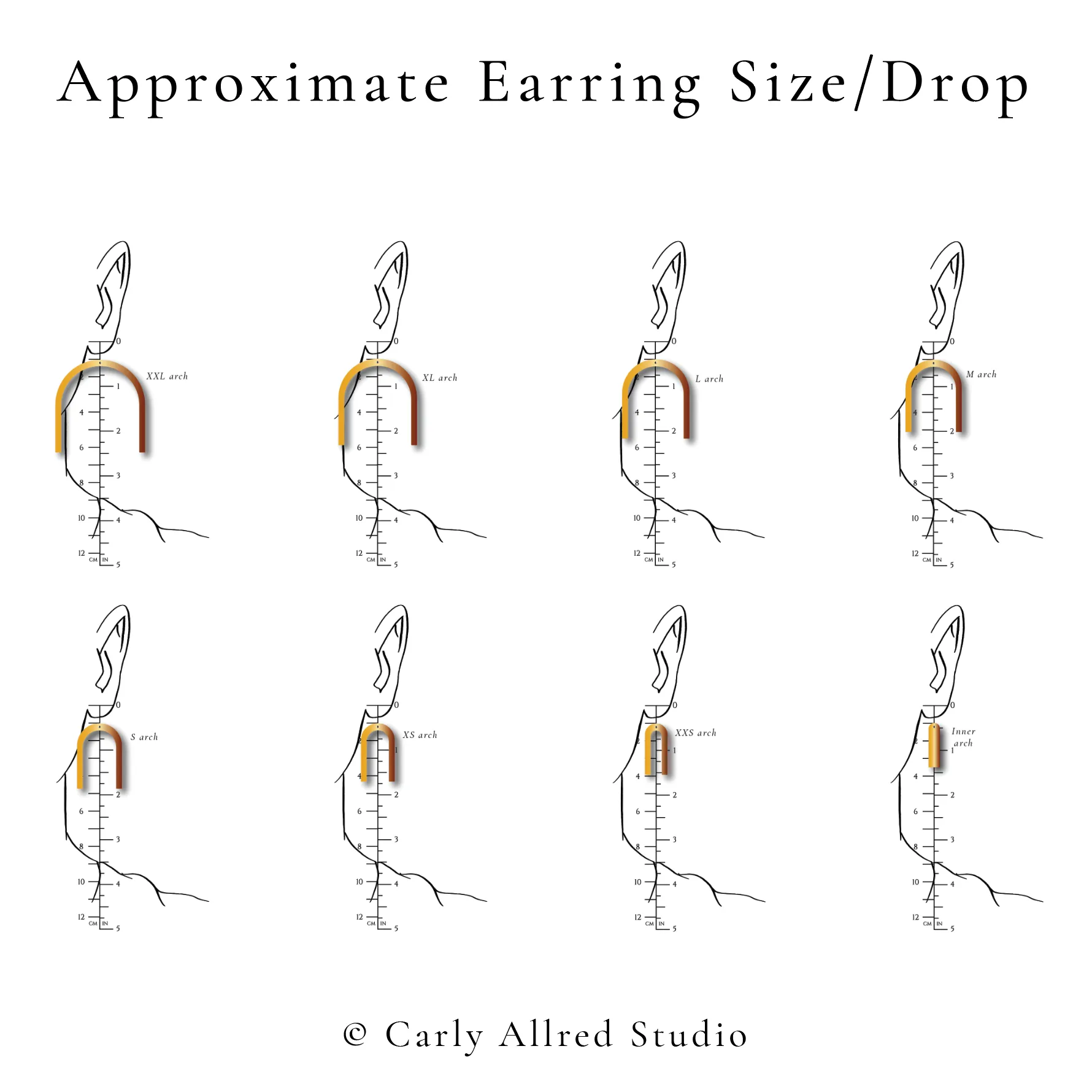 Lightweight Laser Cut Earrings - Arch