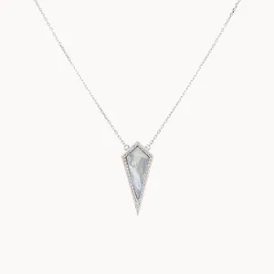 Mother of Pearl Micro-pave Kite Necklace