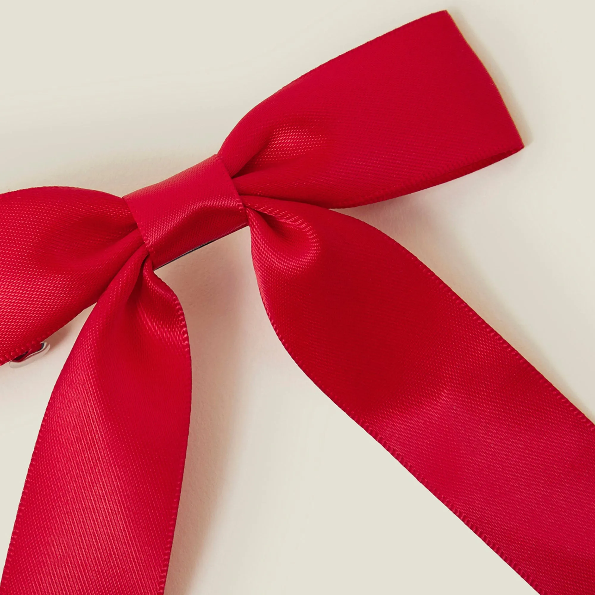 Red Long Satin Bow