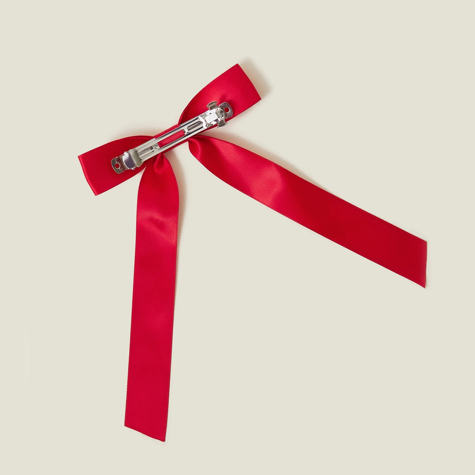 Red Long Satin Bow