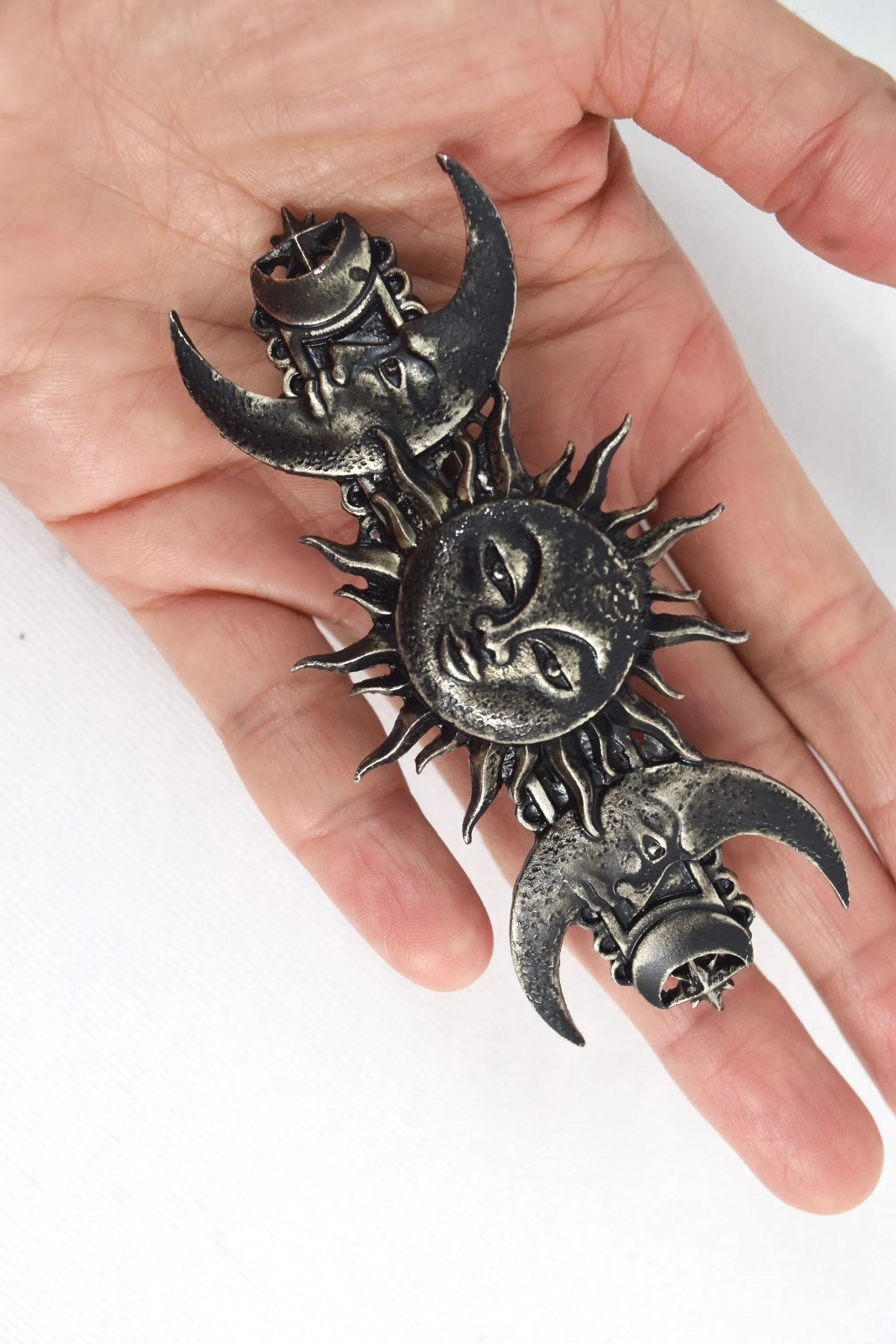 Restyle Sun and Moon Celestial Moon Magick Hair Barrette Hair Clip