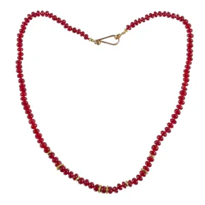 Ruby & High Karat Gold Necklace