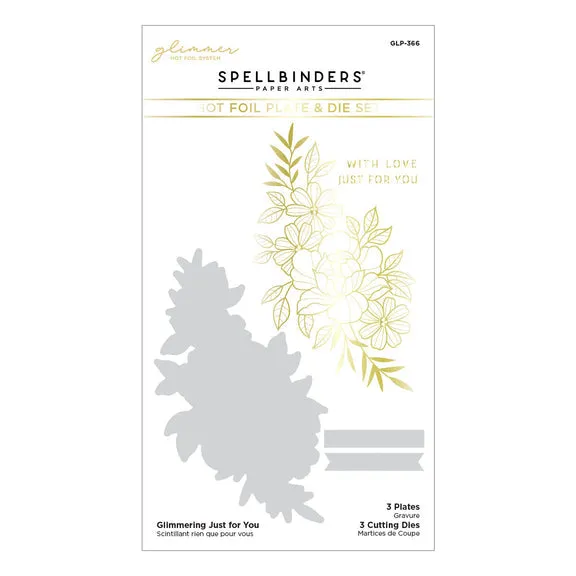SPELLBINDERS:  Glimmering Just For You | Hot Foil Plate & Die