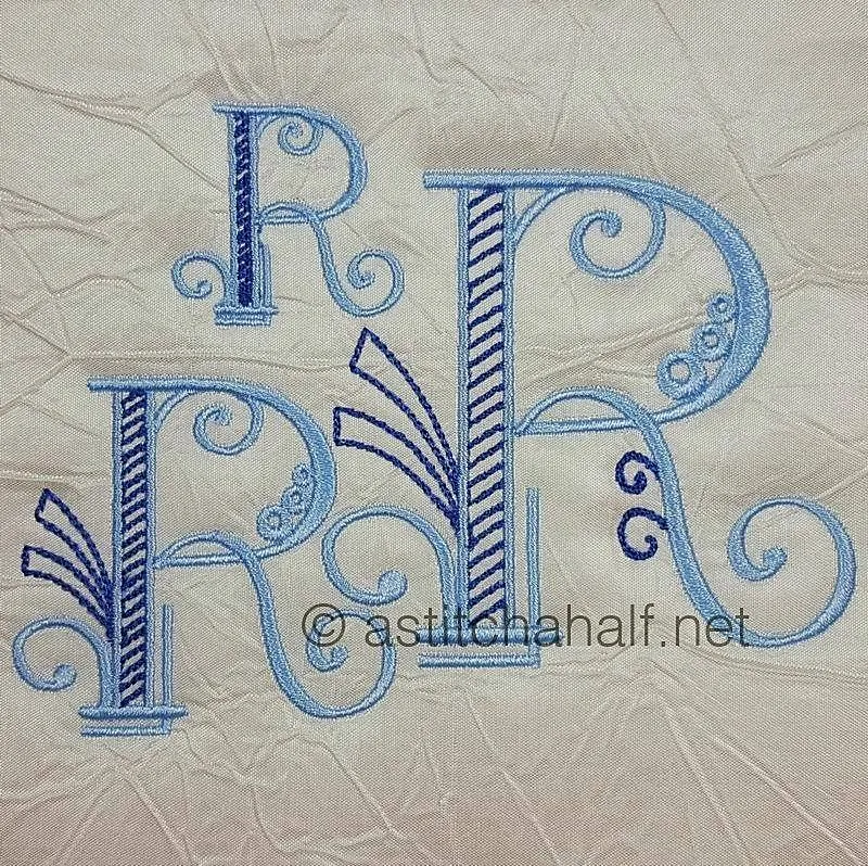 Stunning Swirls Monogram R