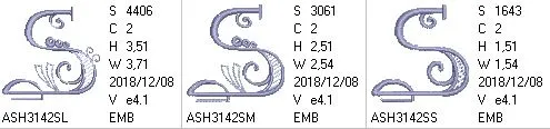 Stunning Swirls Monogram S