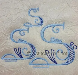 Stunning Swirls Monogram S